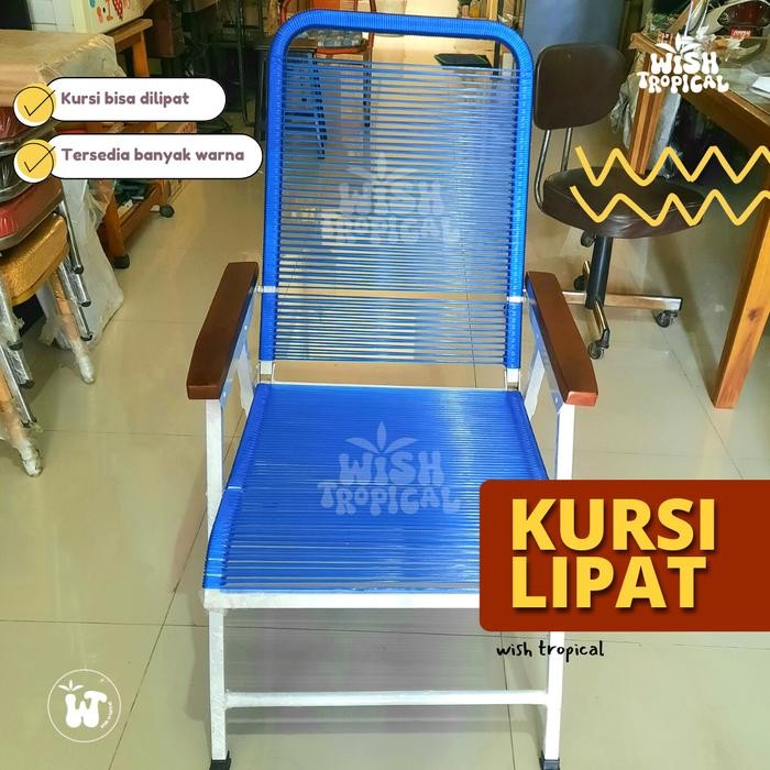 PREMIUM Kursi Malas Lipat Jadul Tali Pentil Senar / Kursi Santai Lipat Jadul