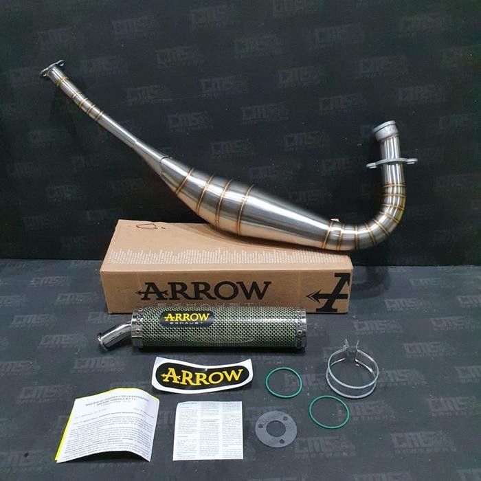 PREMIUM Knalpot Arrow Full System Stainless Yamaha 125Z 125 Z Original
