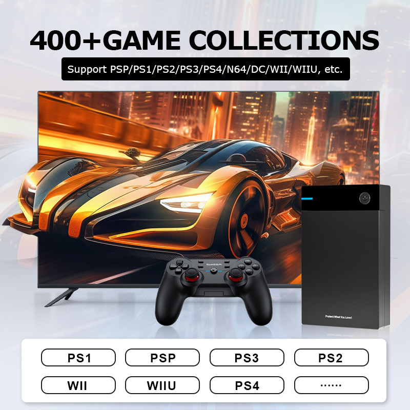 New Hyperspin Attraction Gaming HDD Retro Game Console with 40000 Games for PS4/PS3/PS2/WII/WIIU Por