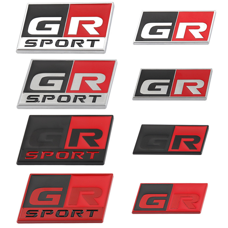 Stiker Mobil GR Sport Logo Emblem Lencana Stiker untuk Toyota HV YARiS RZ RC RS C-HR Corolla Prius H