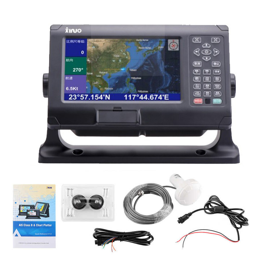 XF-808 Layar Warna 8 inci Navigator Laut Pencari Navigasi GPS Dengan Navigator GPS Kapal Laut