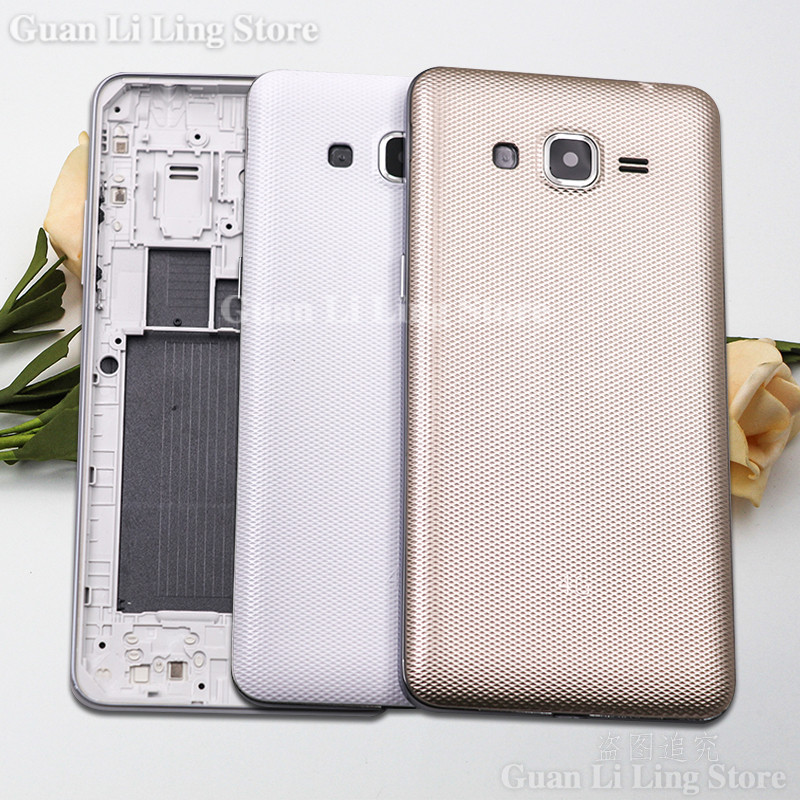 10 Buah untuk  Galaxy J2 Prime G532 G532H G532F G532SD Bingkai Tengah Bezel Penutup Belakang Baterai