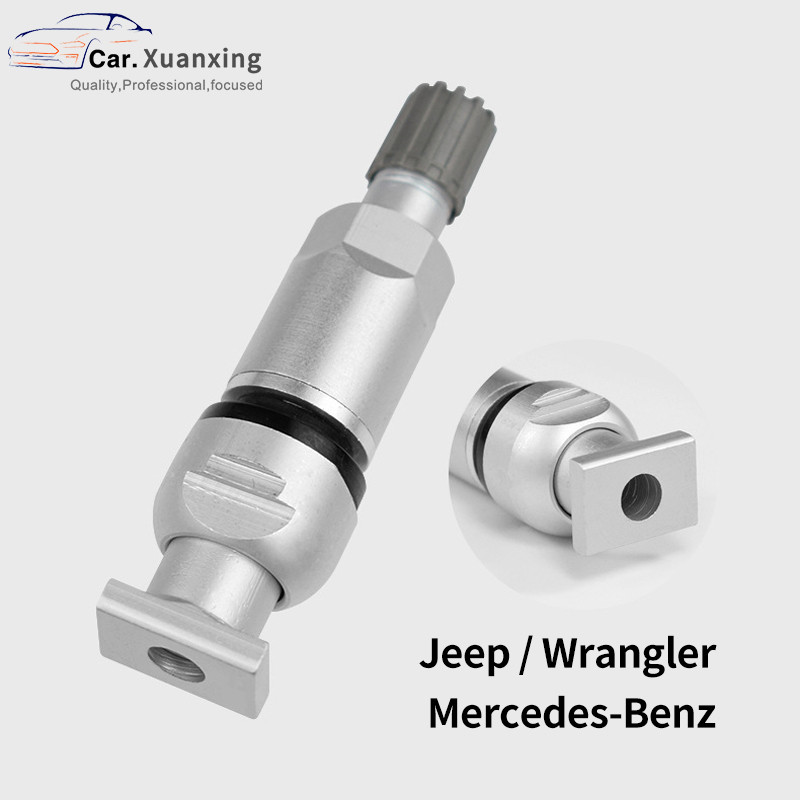 TPMS-09 Katup Ban Sensor Tekanan Ban Katup untuk Jeep Komandan Wrangler Aluminium TPMS Pengganti