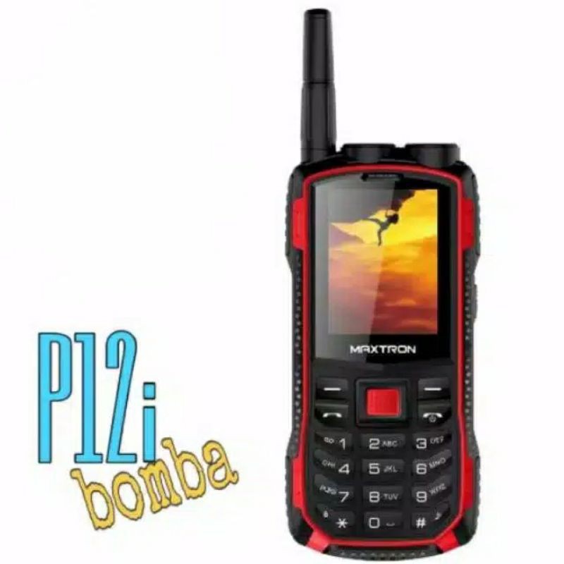 RB2233 MAXTRON P12 BOMBA - HP OUTDOOR - DUAL SENTER - BISA POWERBANK - DUAL SIM - ORIGINAL - GARANSI