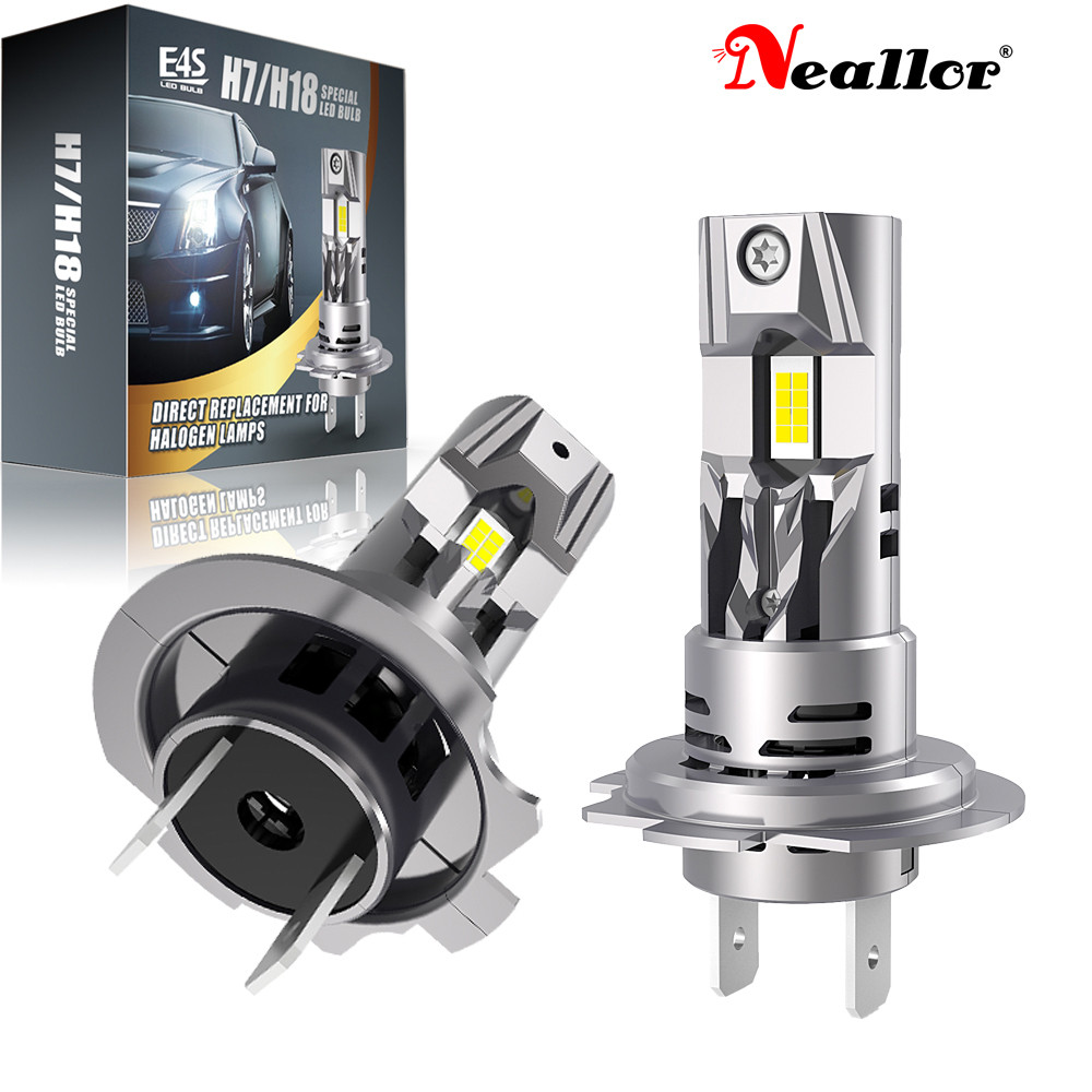 2x H7 Led Canbus Tanpa Kesalahan Lampu Depan Lampu Putih Bohlam Dioda 12V Lampu Lari Berkendara Mobi