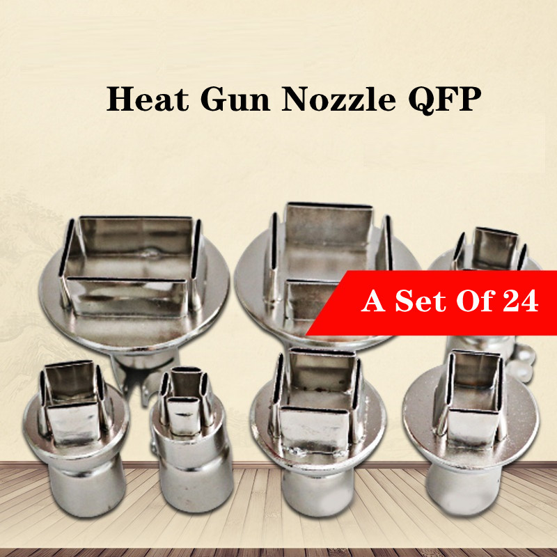 1Pcs 850 Hot Air Gun Head Air Nozzle Four Sides Air Outlet Square Nozzle Hot Air Gun Desoldering Sta