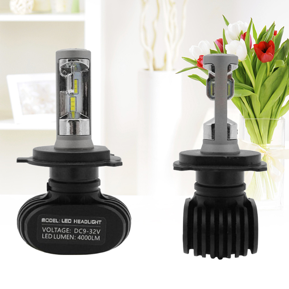 2 Buah Bohlam Lampu Depan LED 50W 9-32V 4000LM Lampu Depan Terintegrasi Lampu Sorot Rendah Tahan Air