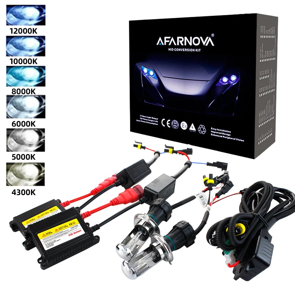 Xenon H7 35W 55W Slim Ballast Kit HID Xenon Bohlam Lampu Depan 12V H1 H3 H11 H7 Xenon Hid Kit 4300K 