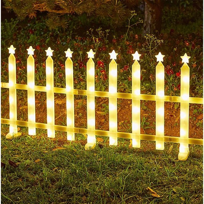 Pagar Pohon Natal Lampu Dekorasi Hiasan Ornament Natal Warm White Bintang 3,2 Meter Terlaris