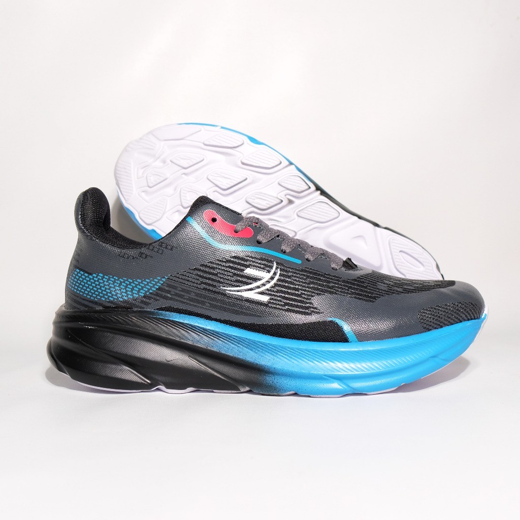 HOT DEALS ZEVIL - Sepatu Olahraga Lari Sport Hitam Zevil Perfent Sepatu Running Sneakers Pria Ringan