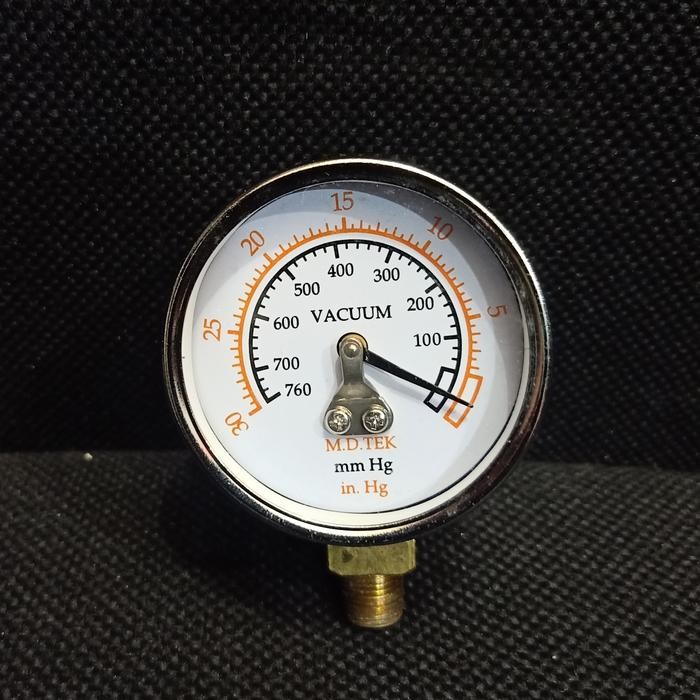 Vacuum Pressure Gauge 30 Inhg / 760Mmhg 2"Inch Connection: 1/8" Npt