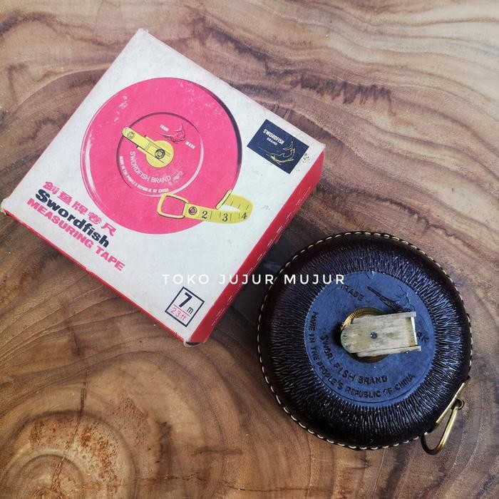 Meteran Gulung 7M Measuring Tape Swordfish Brand Vintage Nos