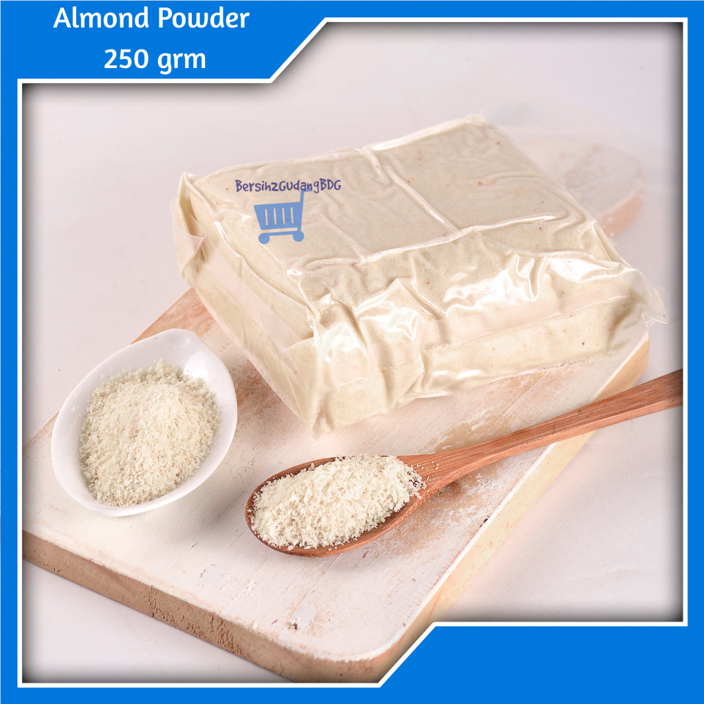 

SANS Almond Powder Meal Bubuk Extra Fine Raw 250 gr / Almond Bubuk Tepung Mentah