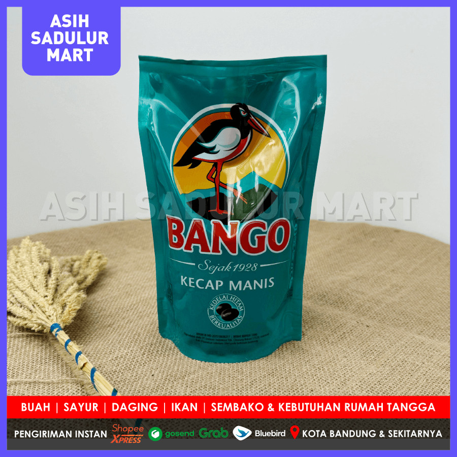 

SANS Kecap Manis Bango 550g / 720g / 520g Hitam Manis Hitam Gurih Less Sugar / Rendah Gula Bumbu
