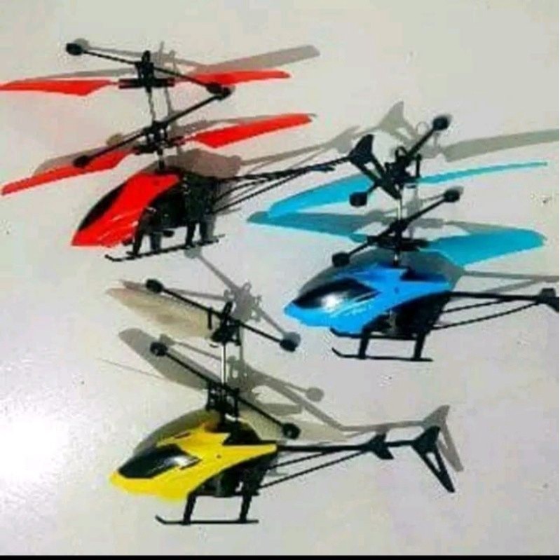 mainan helikopter sensor helikopter sensor tangan dan pakai remote