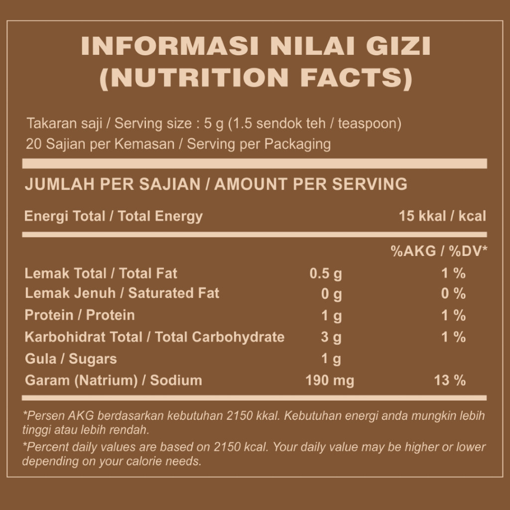 

Do Spices Healthy Dry Rub Bumbu Marinasi Rendah Kal [Rendang seasoning] Rempah-Rempah
