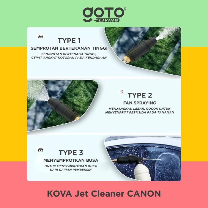 KOVA CANON JET CLEANER HIGH PRESSURE ALAT STEAM MESIN CUCI MOBIL MOTOR