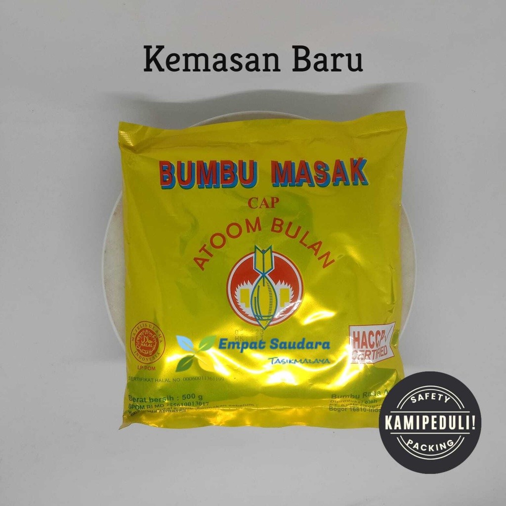 

RATU BUMBU PENYEDAP RASA MERK ATOM BULAN KEMASAN 500 GR