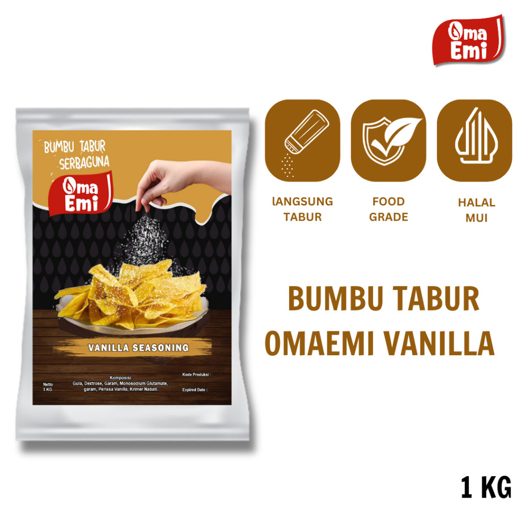 

RATU BUMBU TABUR VANILLA / VANILLA SEASONING 1 KG