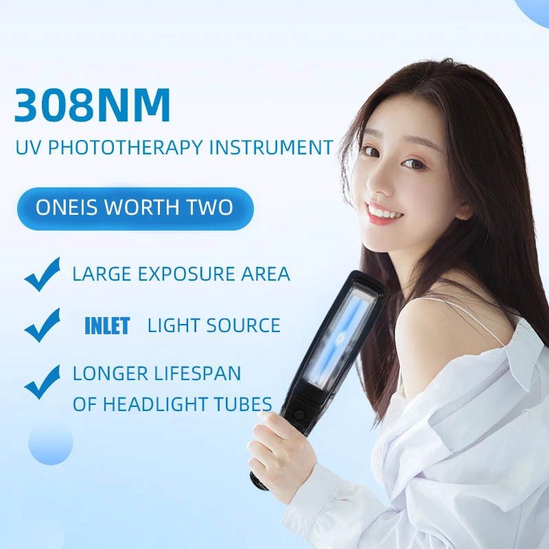 308Nm Narrowband Ultraviolet Vitiligo Phototherapy Instrument Uvb Lamp Eczema Uvb Lamp Therapy