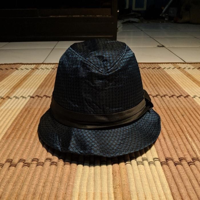 Topi Fedora Seoul Cap Trilby Hat Blue Original