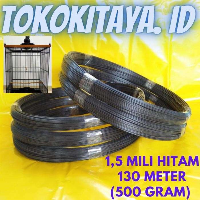 Jeruji sangkar Fiber 1,5mm Hitam Ruji untuk kandang burung