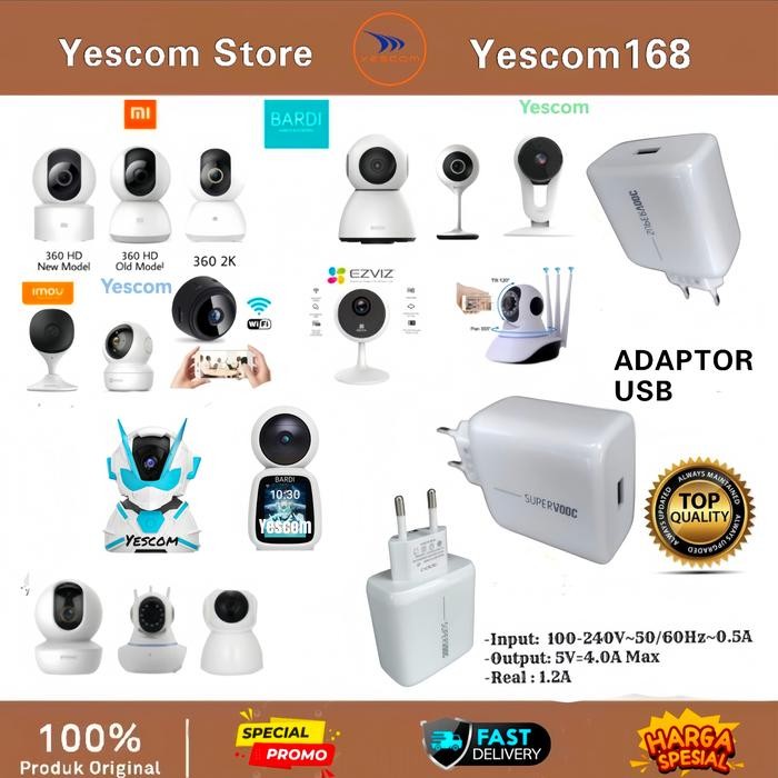 CHARGER USB / BATOK KEPALA CHARGER CCTV IP CAMERA/GADGET/MODEM/DLL