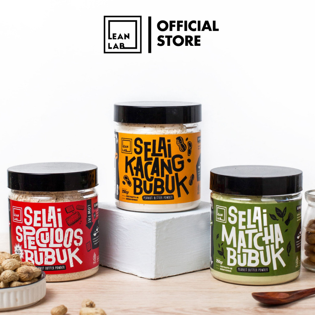 

Lean Lab Selai Matcha Bubuk Triple Pack (250gr x3) Selai Matcha Rendah Kal