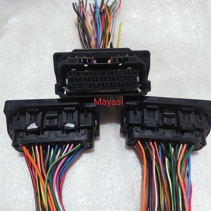 soket ecu ecm yamaha aerox 155 vva ori 48 pin potongan kabel body