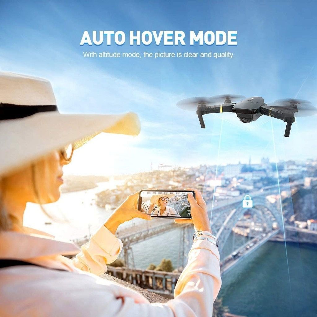 Drone e58 Camera Drone Quadcopter Auto Fokus include Remote Dan Kamera