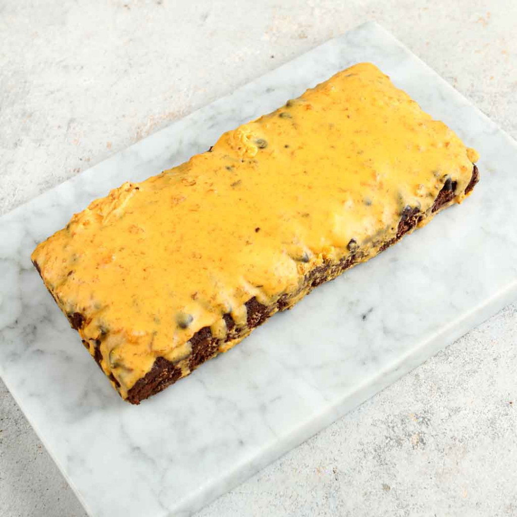 

Brownies Cheese Crunchy - Brownies Panggang Keju Lumer Crispy - Brownies Kering Cokelat Keju Momolin