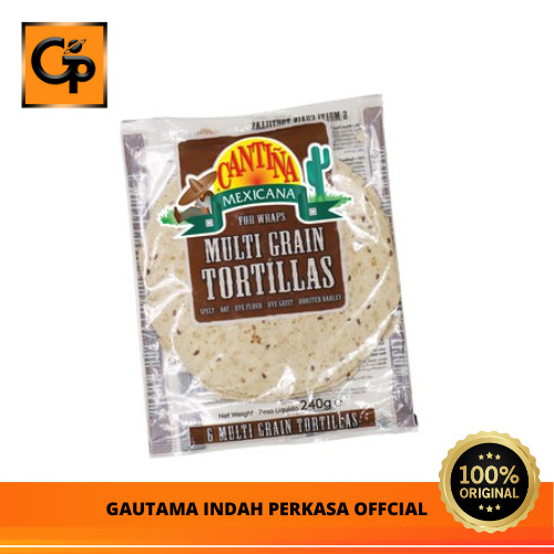 

Kulit Kebab Cantina Mexicana Multi grain Tortillas isi 6pcs Uk 21cm