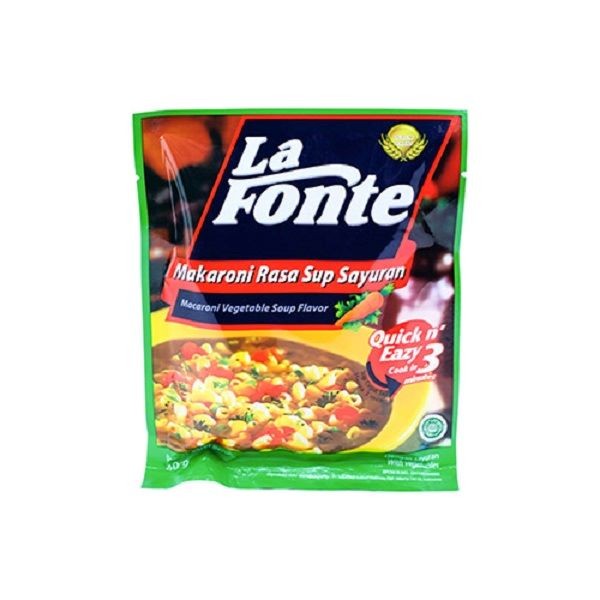 

LA FONTE SUP MACARONI SAYURAN 40 GR