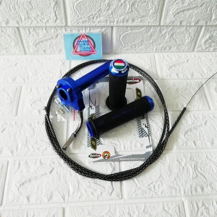 New Gas Spontan 1 Kabel + Handgrip Jalu Cnc = Mio Sporty, Beat Karbu, Beat Fi, Vario 110 Karbu,