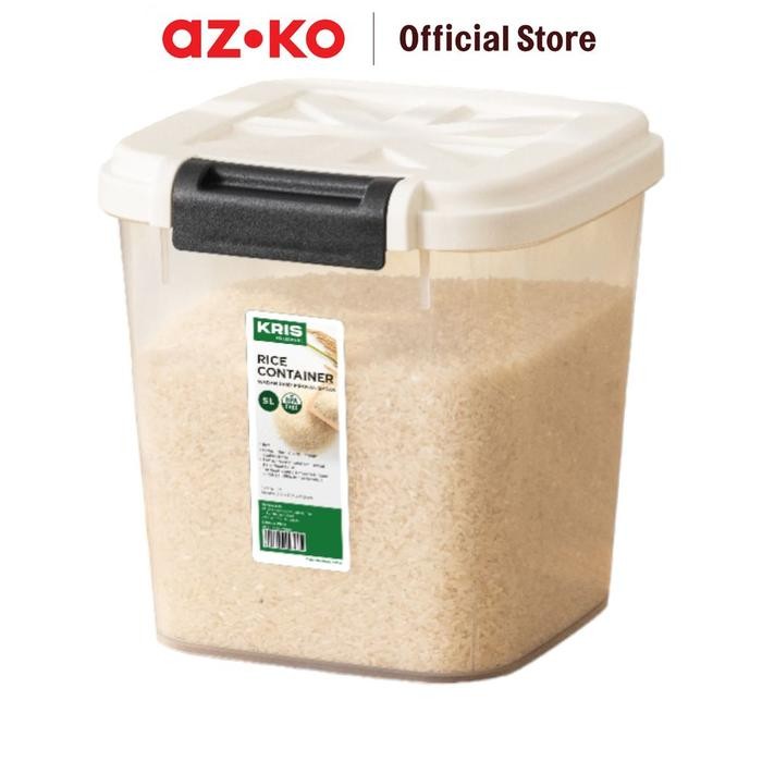 

AZKO Kris Tempat Beras Rice Container Food Grade Kotak Beras Wadah Penyimpanan Beras Perlengkapan
