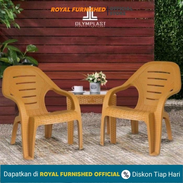Kursi Plastik Sandaran Olymplast 1 Set - Bandung
