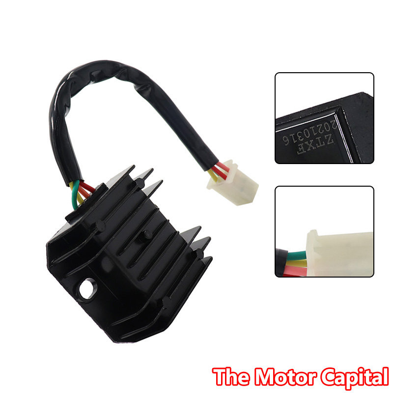4/5-Wire Dc Fired Full Wave Voltage Regulator Rectifier For Scooter Moped Atv Gy6 125 150 Cc 152Qmi