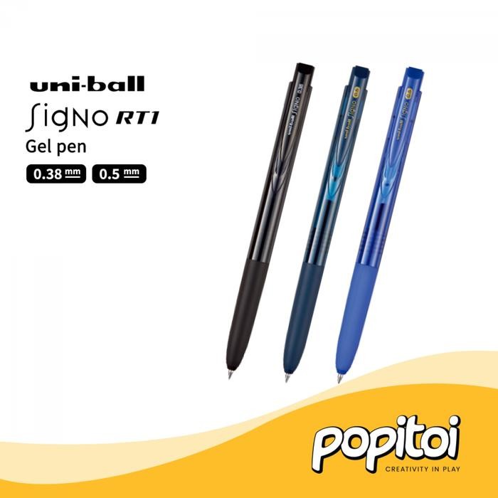 

Uniball Signo RT1 Gel Pen 0.38 0.5 mm Pulpen Ballpoint Uni Ball