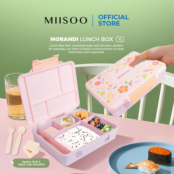 

MIISOO Morandi Lunch Box/Kotak Makan/Kotak Bekal/Kotak Bento/Kotak Makan Premium/Box Makan Free