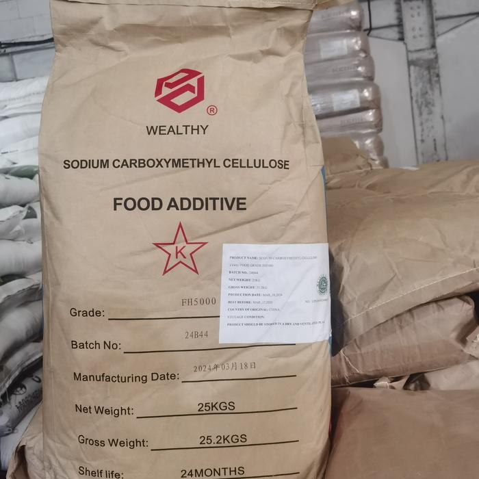 Sodium Carboxymethyl Cellulose ex Wealthy 25 Kg / CMC Food Grade 25kg