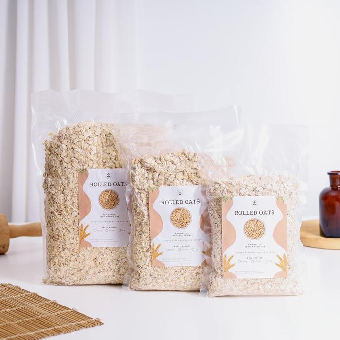 

JTTOP" ALORA ROLLED OATS OATMEAL WHOLEGRAIN GANDUM UTUH KASAR 1 KG