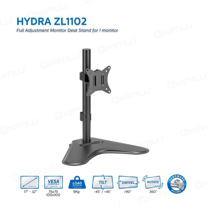 

BRACKET MEJA LCD LED TV 1 Monitor 13" - 27" OXIMUS HYDRA ZL1102
