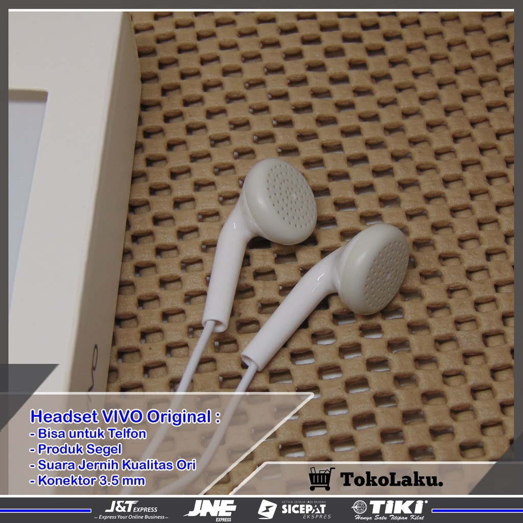 RB2233 Headset Vivo Original Earphone Vivo Original Hendset Vivo Original Headset Original Vivo