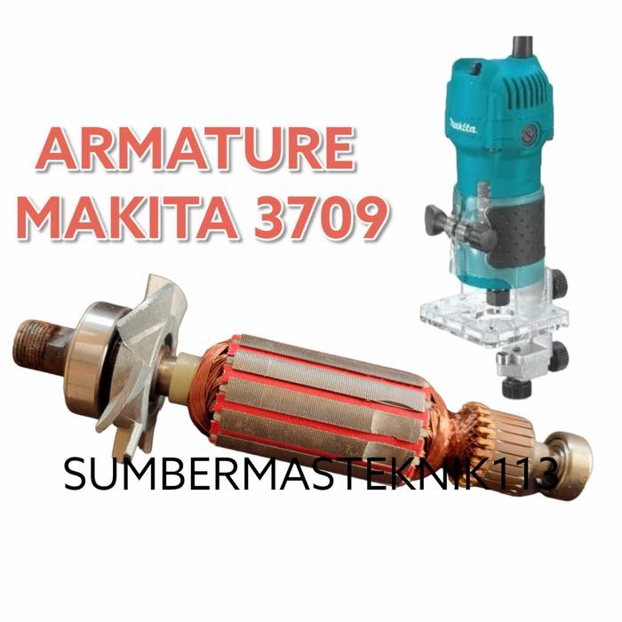 ARMATURE MAKITA 3709 ANGKER MESIN TRIMER MAKITA 3709 MESIN PROFIL 3709