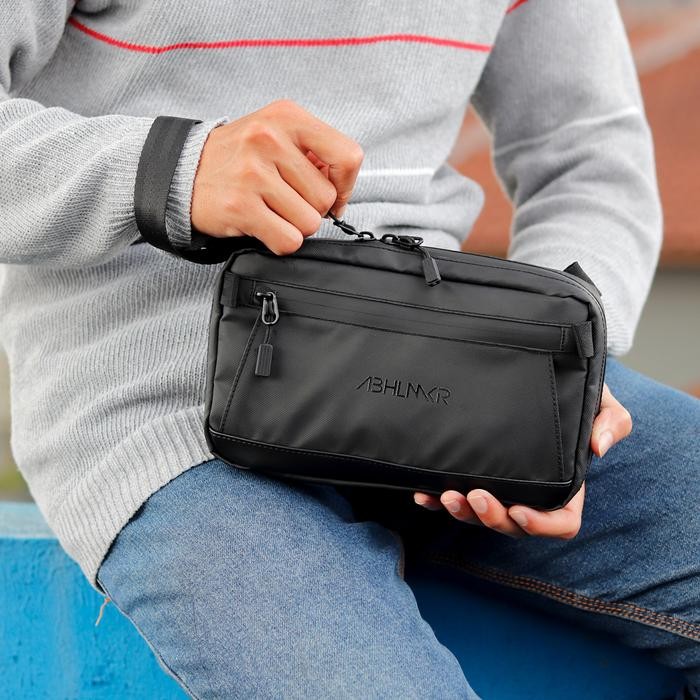 Abhillmaker Handbag Pria Azura - Tas Tangan / Sling Bag Kulit Tas Selempang Waterproof Zipper