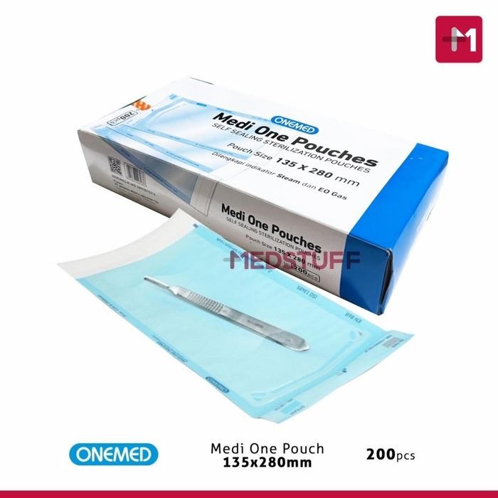 STERILE POUCH MEDI ONE STERIL POUCHES PLASTIK STERILISASI INSTRUMEN