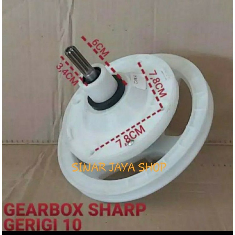 GEARBOX MESIN CUCI SHARP 2 TABUNG