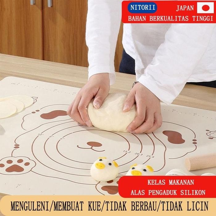 alas adonan kue silikon/alas adonan/alas buat kue silikon besar/alas adonan silikon/alas giling