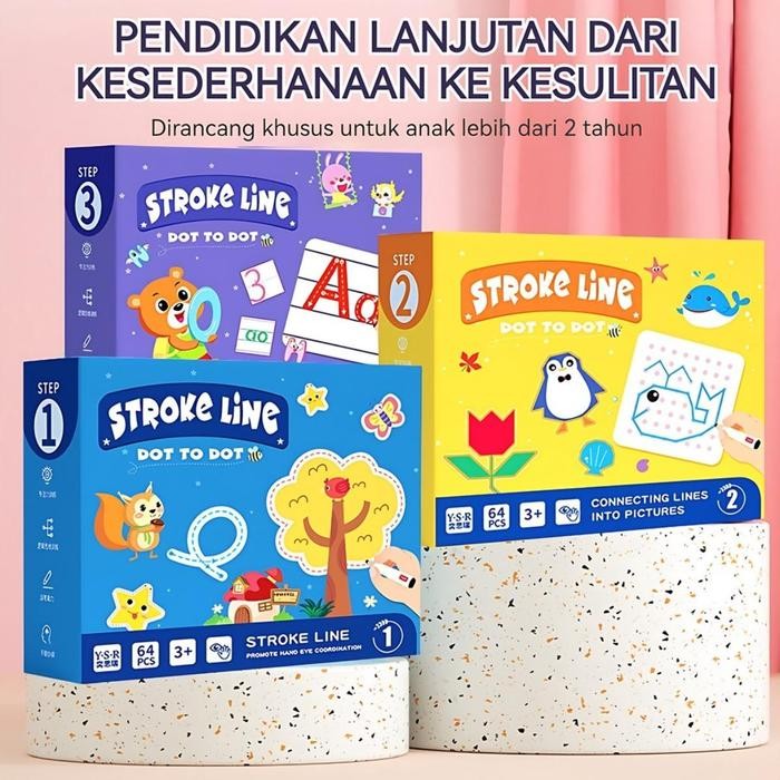 

Buku Kerja Ajaib 128 Pcs / Magic Workbook / Activity Book / Dot Reusable Pen / Buku Aktivitas Anak