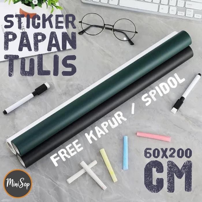 

Stiker Papan Tulis Whiteboard Blackboard Kapur Sticker 60X200Cm
